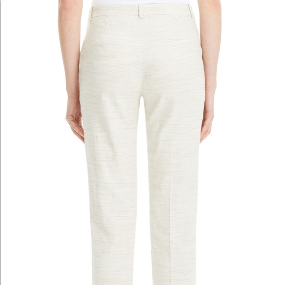 NWT Theory Tailor Sharskin Cropped Ankle Trousers - Picture 2 of 10